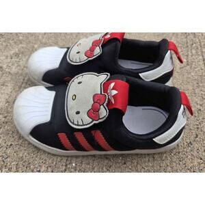 adidas Originals Superstar 360 C Hello Kitty Black Kids Preschool Casual sz 1